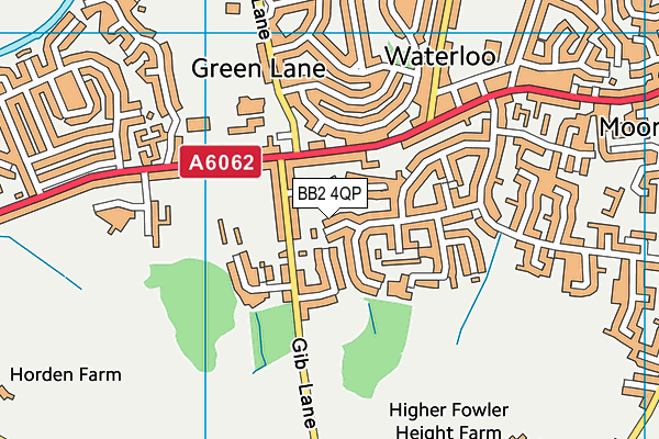 BB2 4QP map - OS VectorMap District (Ordnance Survey)