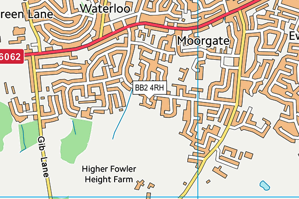 BB2 4RH map - OS VectorMap District (Ordnance Survey)