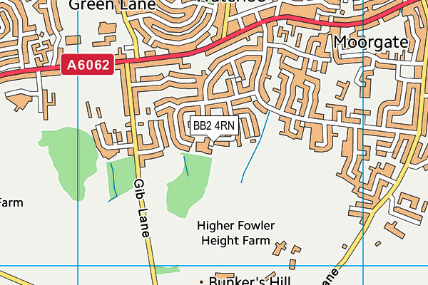 BB2 4RN map - OS VectorMap District (Ordnance Survey)