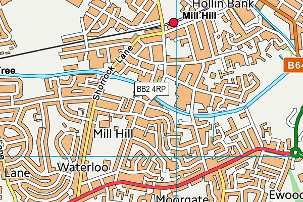 BB2 4RP map - OS VectorMap District (Ordnance Survey)