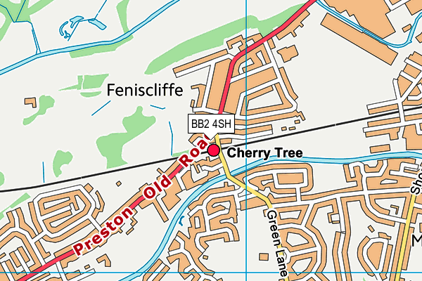 BB2 4SH map - OS VectorMap District (Ordnance Survey)