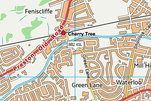 BB2 4SL map - OS VectorMap District (Ordnance Survey)