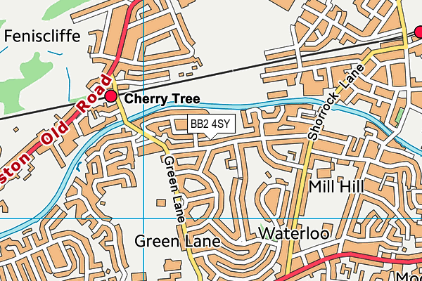 BB2 4SY map - OS VectorMap District (Ordnance Survey)