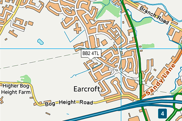 BB2 4TL map - OS VectorMap District (Ordnance Survey)