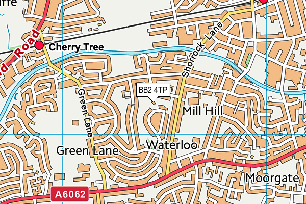 BB2 4TP map - OS VectorMap District (Ordnance Survey)