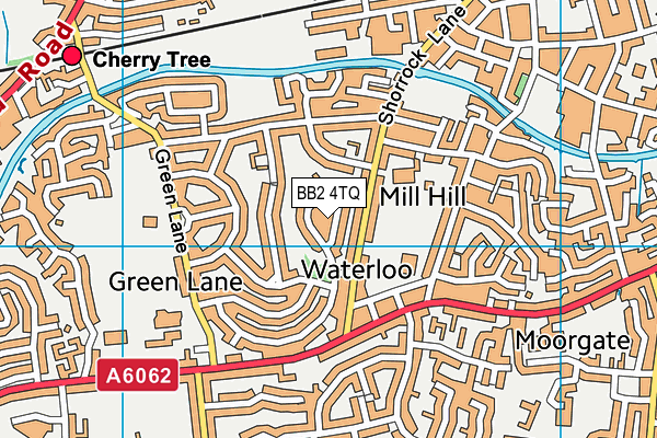 BB2 4TQ map - OS VectorMap District (Ordnance Survey)