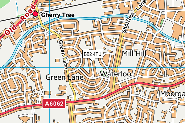 BB2 4TU map - OS VectorMap District (Ordnance Survey)