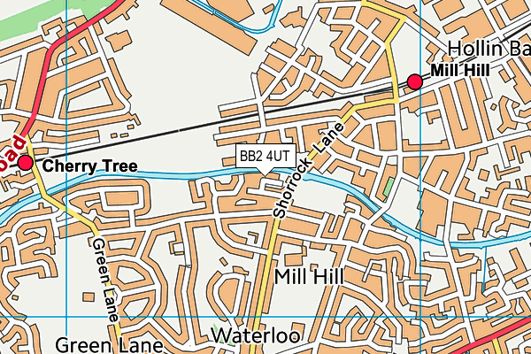 BB2 4UT map - OS VectorMap District (Ordnance Survey)