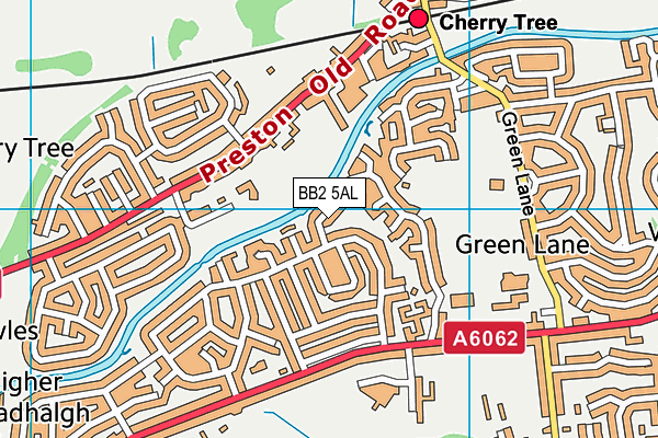 BB2 5AL map - OS VectorMap District (Ordnance Survey)