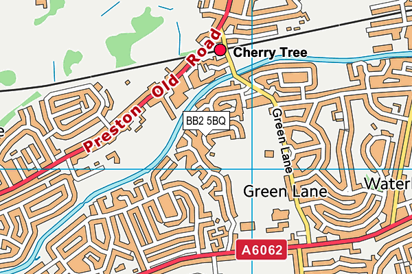 Map of CHERRY TREE COMMERCIAL ESTATES LIMITED at district scale