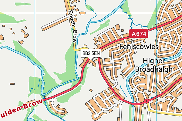 BB2 5EN map - OS VectorMap District (Ordnance Survey)