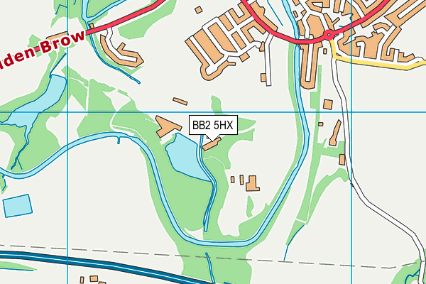BB2 5HX map - OS VectorMap District (Ordnance Survey)