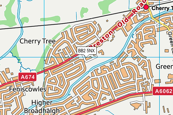Livesey Saint Francis' Church of England School map (BB2 5NX) - OS VectorMap District (Ordnance Survey)
