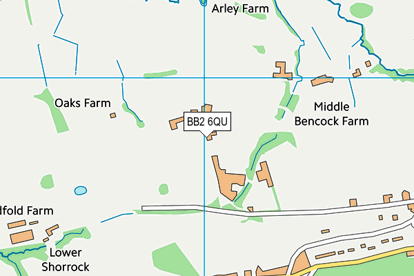 BB2 6QU map - OS VectorMap District (Ordnance Survey)
