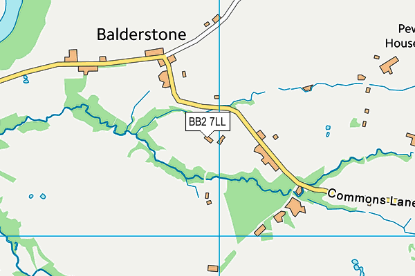 Balderstone St Leonard's Church Of England Primary School map (BB2 7LL) - OS VectorMap District (Ordnance Survey)