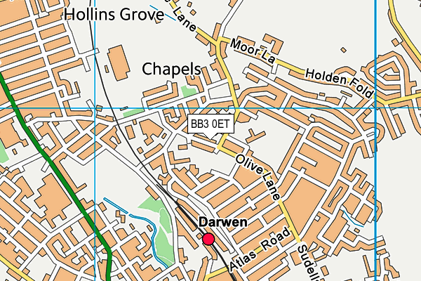 Map of B-T-L LETTINGS (NW) LTD at district scale