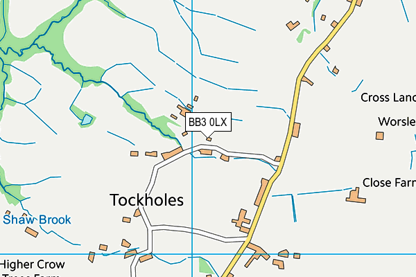 St Stephen's Tockholes C Of E Primary School map (BB3 0LX) - OS VectorMap District (Ordnance Survey)