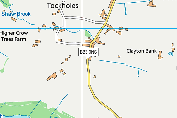 BB3 0NS map - OS VectorMap District (Ordnance Survey)