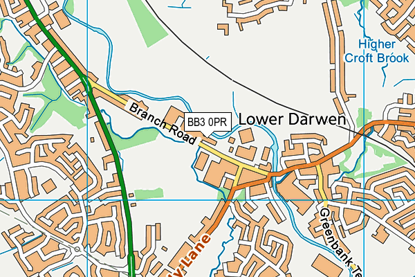 Map of DARWEN DAY CARE FOR DOGS LTD at district scale