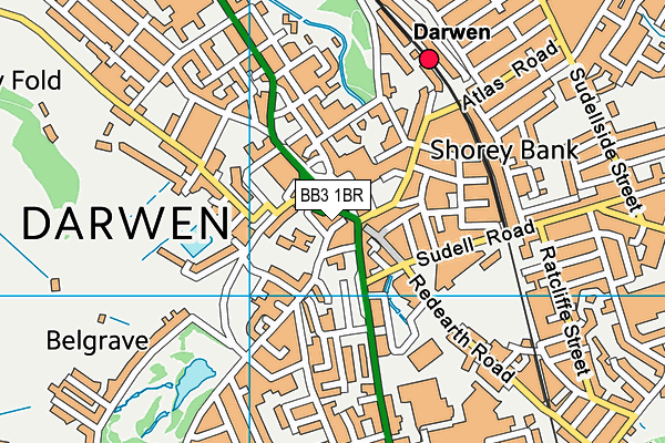 Map of DARWENN LTD at district scale