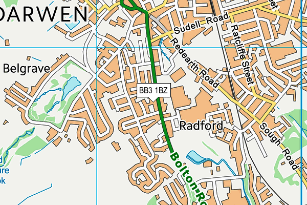 Map of RADFORD MILL ASSET MANAGEMENT LTD at district scale