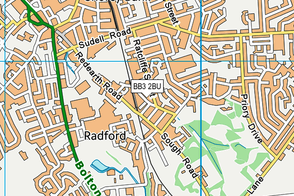 Map of DARWEN IT SOLUTIONS LIMITED at district scale