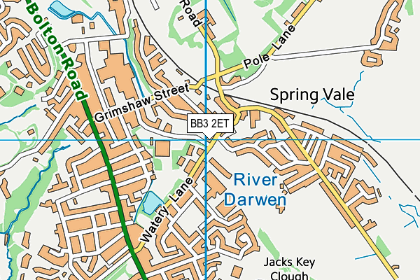 BB3 2ET map - OS VectorMap District (Ordnance Survey)