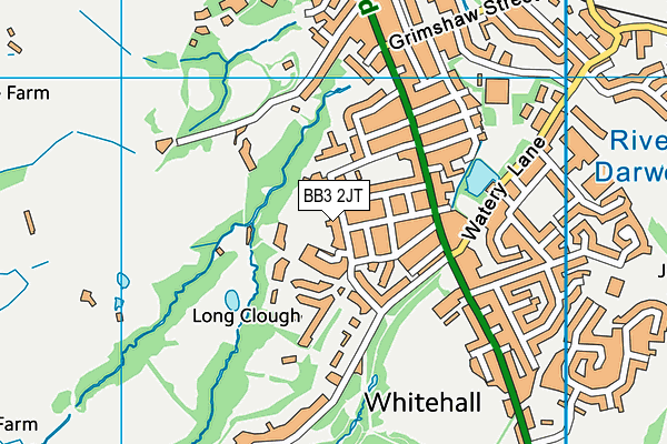 Ashleigh Primary School map (BB3 2JT) - OS VectorMap District (Ordnance Survey)