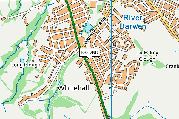 BB3 2ND map - OS VectorMap District (Ordnance Survey)