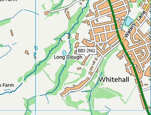 BB3 2NQ map - OS VectorMap District (Ordnance Survey)