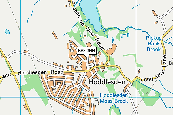Hoddlesden St Paul's Church of England Primary School map (BB3 3NH) - OS VectorMap District (Ordnance Survey)