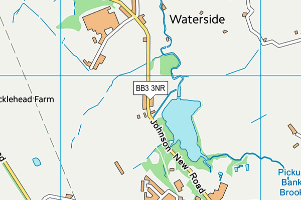 BB3 3NR map - OS VectorMap District (Ordnance Survey)