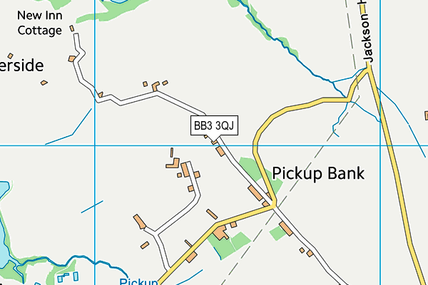 BB3 3QJ map - OS VectorMap District (Ordnance Survey)