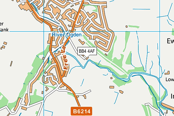 Helmshore Park map (BB4 4AF) - OS VectorMap District (Ordnance Survey)