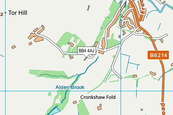 BB4 4AJ map - OS VectorMap District (Ordnance Survey)