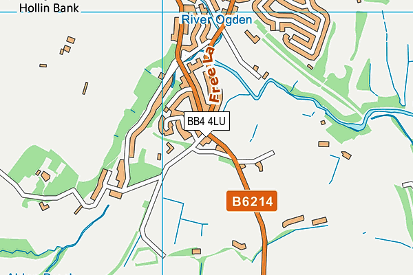 BB4 4LU map - OS VectorMap District (Ordnance Survey)