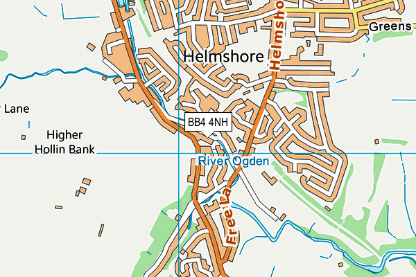 BB4 4NH map - OS VectorMap District (Ordnance Survey)