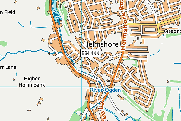 BB4 4NN map - OS VectorMap District (Ordnance Survey)