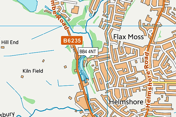 BB4 4NT map - OS VectorMap District (Ordnance Survey)