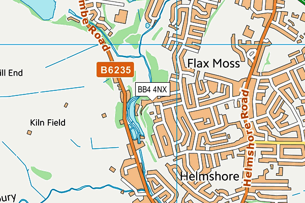 BB4 4NX map - OS VectorMap District (Ordnance Survey)