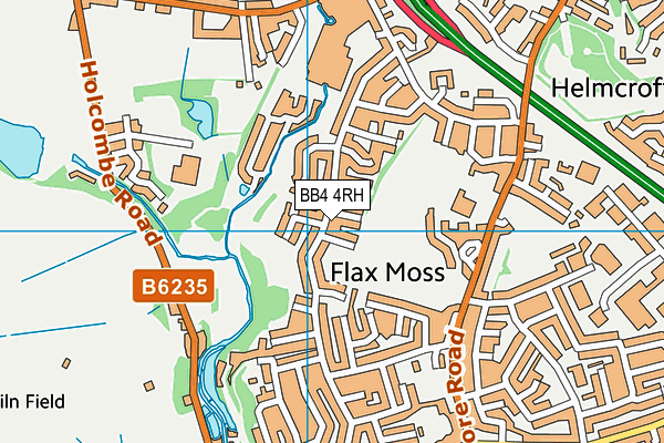 BB4 4RH map - OS VectorMap District (Ordnance Survey)