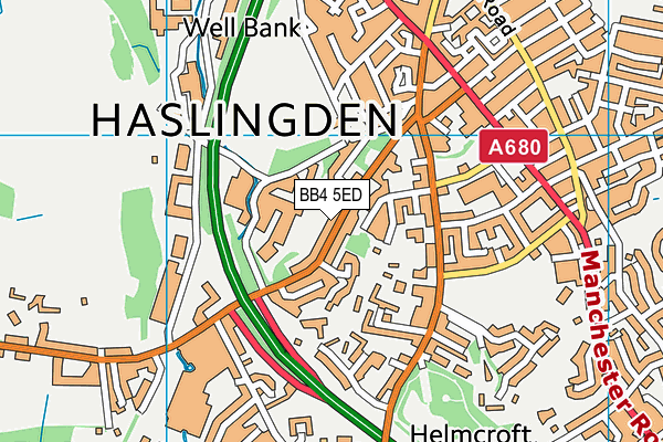 Map of HASLINGDEN TYRES LTD at district scale