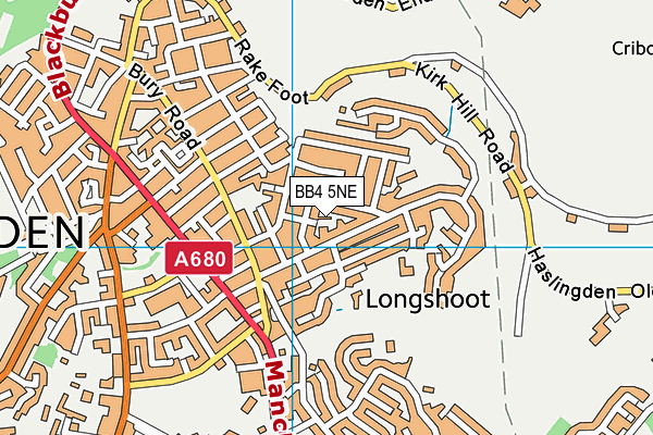 BB4 5NE map - OS VectorMap District (Ordnance Survey)