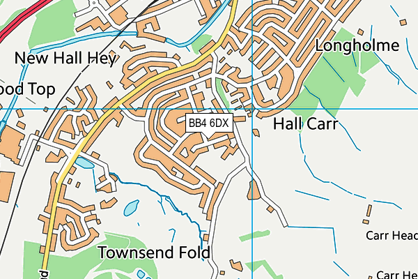 Rawtenstall Balladen Community Primary School map (BB4 6DX) - OS VectorMap District (Ordnance Survey)