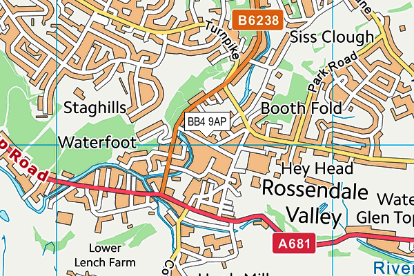 Map of MBD ROSSENDALE LIMITED at district scale