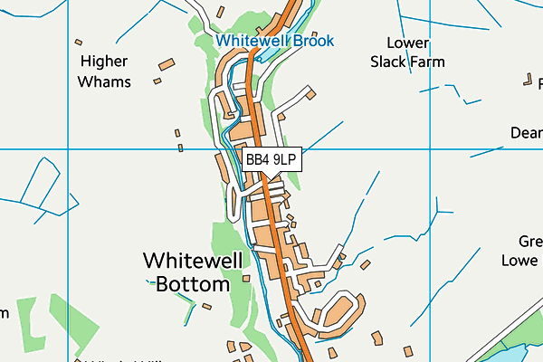 BB4 9LP map - OS VectorMap District (Ordnance Survey)