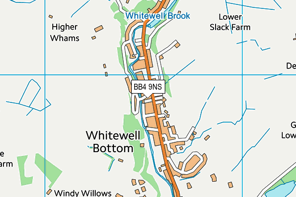 BB4 9NS map - OS VectorMap District (Ordnance Survey)