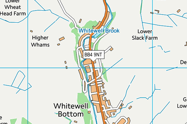 BB4 9NT map - OS VectorMap District (Ordnance Survey)