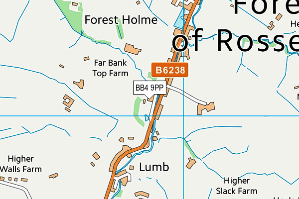 Lumb Millennium Green map (BB4 9PP) - OS VectorMap District (Ordnance Survey)