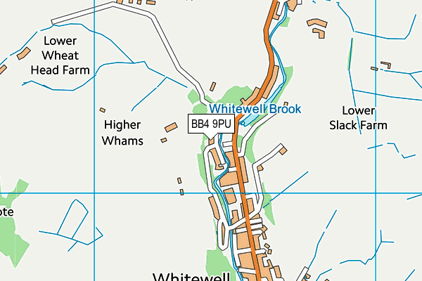 BB4 9PU map - OS VectorMap District (Ordnance Survey)